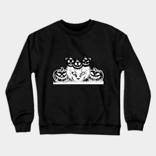 Pumpkin Cat Crewneck Sweatshirt